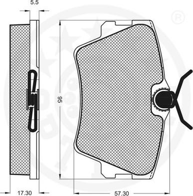 Optimal 10075 - Kit pastiglie freno, Freno a disco autozon.pro