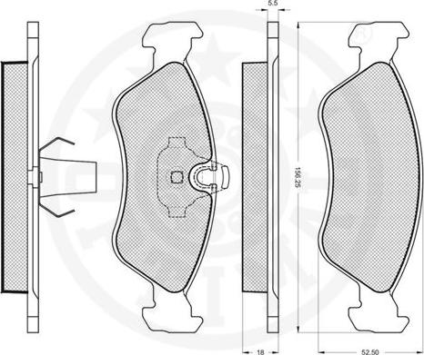 Optimal 10149 - Kit pastiglie freno, Freno a disco autozon.pro