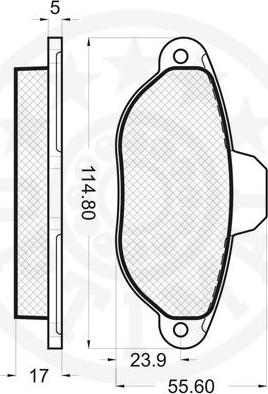 Optimal 10180 - Kit pastiglie freno, Freno a disco autozon.pro