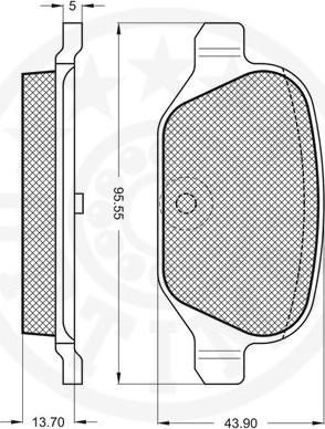 Optimal 10390 - Kit pastiglie freno, Freno a disco autozon.pro