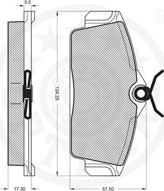 Optimal 10328 - Kit pastiglie freno, Freno a disco autozon.pro