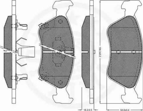 Optimal 10267 - Kit pastiglie freno, Freno a disco autozon.pro