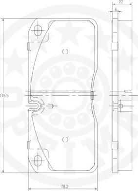 Optimal 12469 - Kit pastiglie freno, Freno a disco autozon.pro