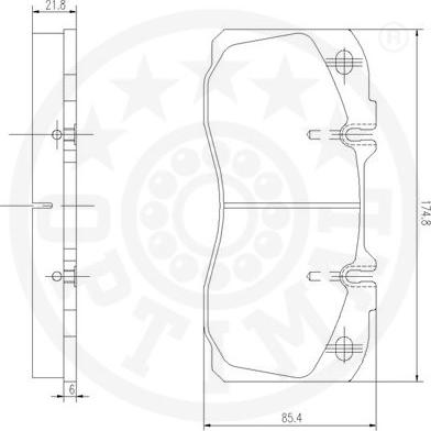 Optimal 12475 - Kit pastiglie freno, Freno a disco autozon.pro