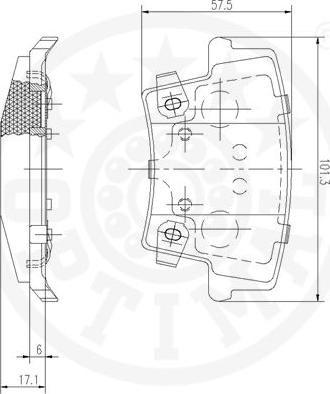 Optimal 12569 - Kit pastiglie freno, Freno a disco autozon.pro