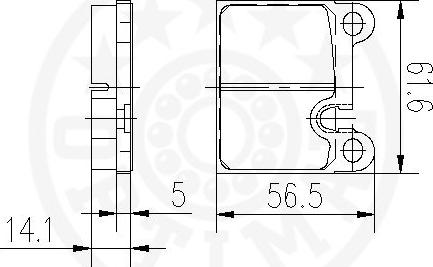 Optimal 12535 - Kit pastiglie freno, Freno a disco autozon.pro