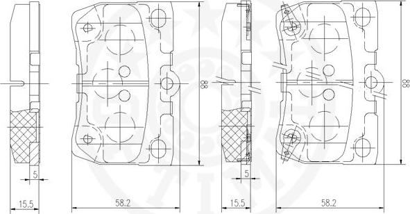 Optimal 12528 - Kit pastiglie freno, Freno a disco autozon.pro