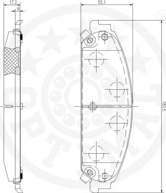 Optimal 12578 - Kit pastiglie freno, Freno a disco autozon.pro