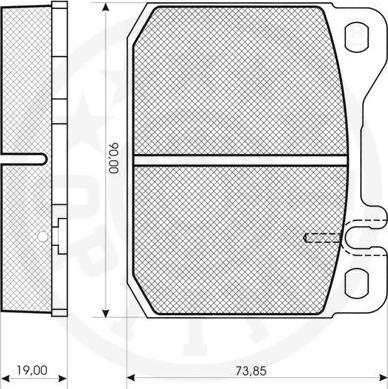 Optimal 12031 - Kit pastiglie freno, Freno a disco autozon.pro