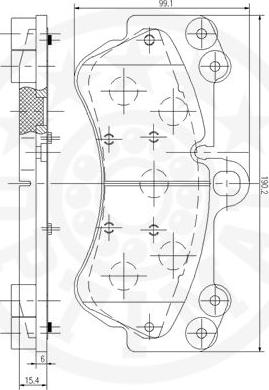 Optimal 12194 - Kit pastiglie freno, Freno a disco autozon.pro