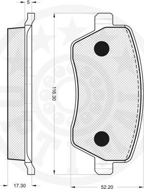 Optimal 12131 - Kit pastiglie freno, Freno a disco autozon.pro