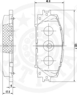 Optimal 12360 - Kit pastiglie freno, Freno a disco autozon.pro