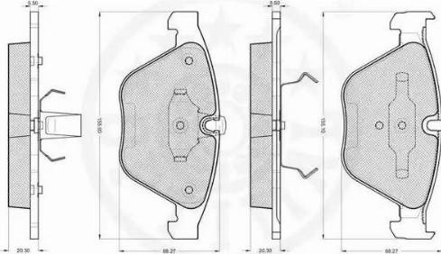 Optimal 85700 - Kit pastiglie freno, Freno a disco autozon.pro