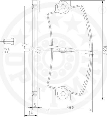 Optimal 8111VA - Kit pastiglie freno, Freno a disco autozon.pro