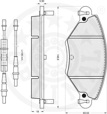 Optimal 82804 - Kit pastiglie freno, Freno a disco autozon.pro