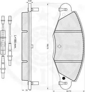 Optimal 82704 - Kit pastiglie freno, Freno a disco autozon.pro