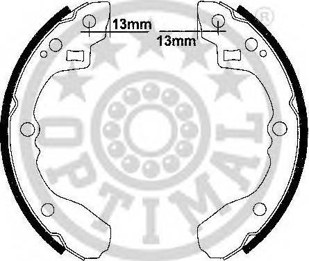 Optimal BB-7274 - Kit ganasce freno autozon.pro