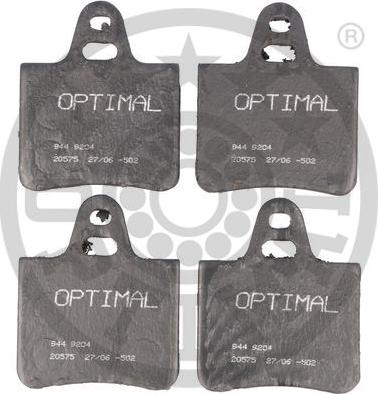 Optimal BP-09204 - Kit pastiglie freno, Freno a disco autozon.pro