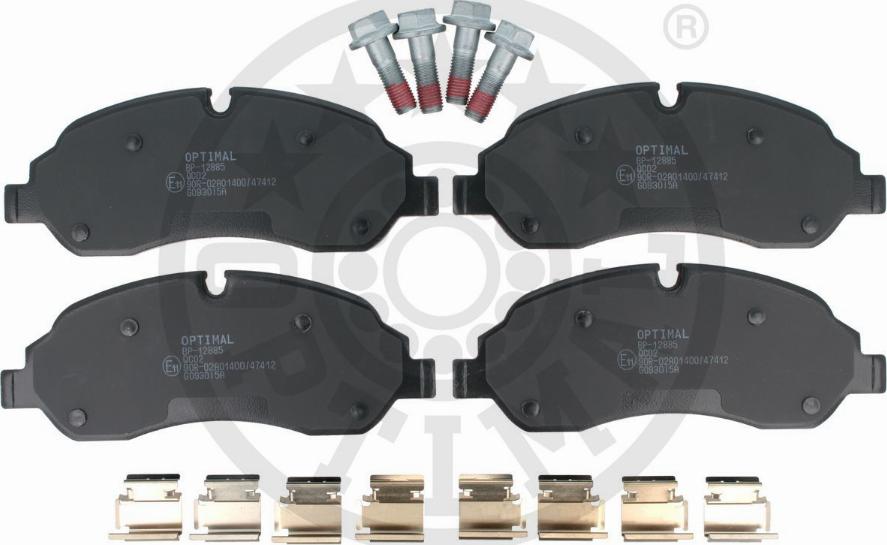 Optimal BP-12885 - Kit pastiglie freno, Freno a disco autozon.pro