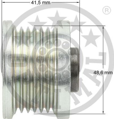 Optimal F5-1096 - Puleggia cinghia, Alternatore autozon.pro