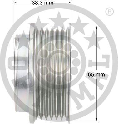 Optimal F5-1043 - Puleggia cinghia, Alternatore autozon.pro