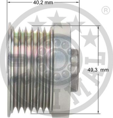 Optimal F5-1059 - Puleggia cinghia, Alternatore autozon.pro