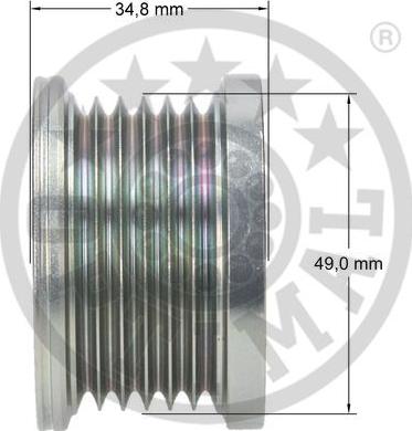 Optimal F5-1051 - Puleggia cinghia, Alternatore autozon.pro