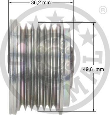 Optimal F5-1058 - Puleggia cinghia, Alternatore autozon.pro