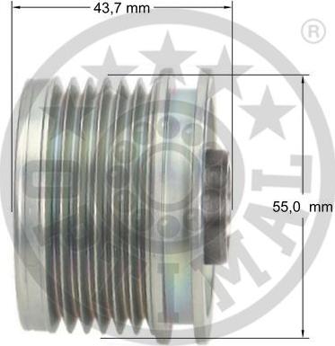 Optimal F5-1061 - Puleggia cinghia, Alternatore autozon.pro