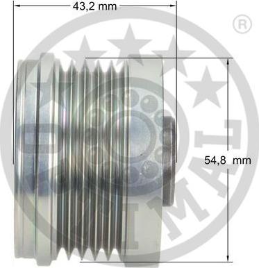 Optimal F5-1062 - Puleggia cinghia, Alternatore autozon.pro