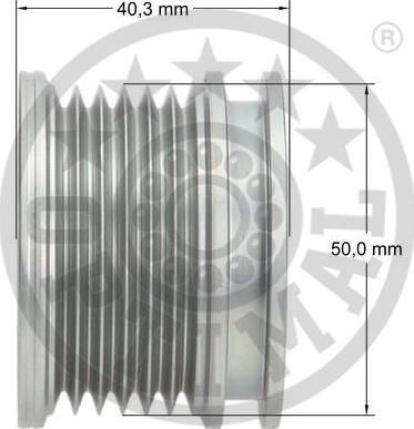 Optimal F5-1019 - Puleggia cinghia, Alternatore autozon.pro