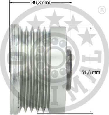 Optimal F5-1081 - Puleggia cinghia, Alternatore autozon.pro