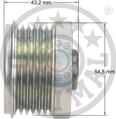 Optimal F5-1029 - Puleggia cinghia, Alternatore autozon.pro