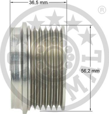 Optimal F5-1024 - Puleggia cinghia, Alternatore autozon.pro