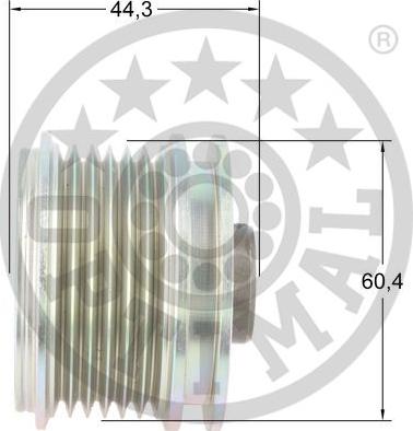 Optimal F5-1195 - Puleggia cinghia, Alternatore autozon.pro