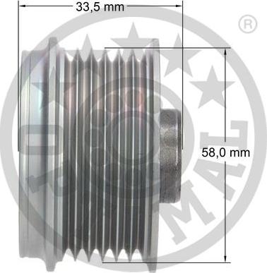 Optimal F5-1191 - Puleggia cinghia, Alternatore autozon.pro