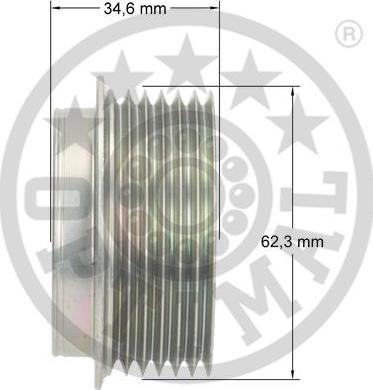 Optimal F5-1145 - Puleggia cinghia, Alternatore autozon.pro