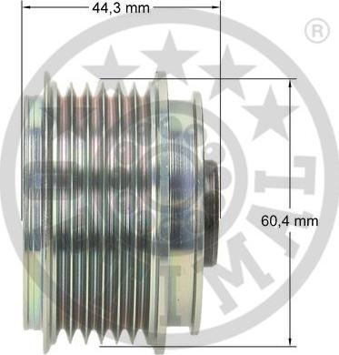 Optimal F5-1146 - Puleggia cinghia, Alternatore autozon.pro