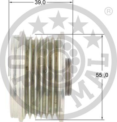 Optimal F5-1167 - Puleggia cinghia, Alternatore autozon.pro