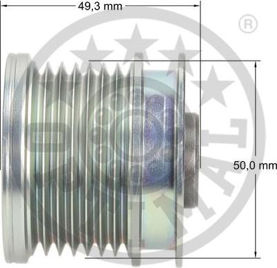 Optimal F5-1126 - Puleggia cinghia, Alternatore autozon.pro