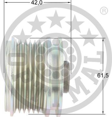 Optimal F5-1175 - Puleggia cinghia, Alternatore autozon.pro