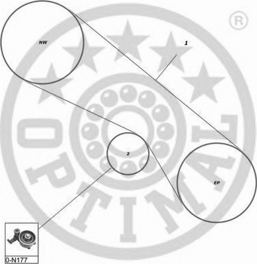 Optimal SK-1647 - Kit cinghie dentate autozon.pro