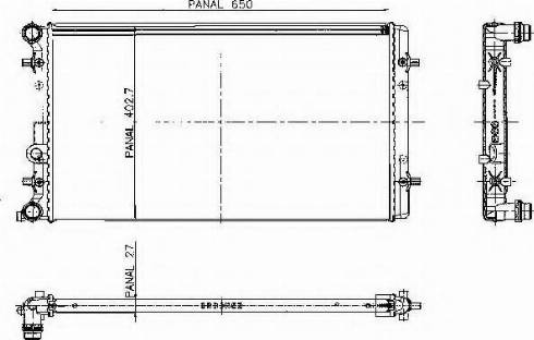 Ordonez 1020674809 - Radiatore, Raffreddamento motore autozon.pro