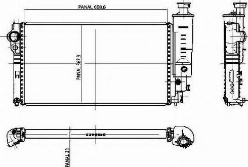 Ordonez 1020837809 - Radiatore, Raffreddamento motore autozon.pro