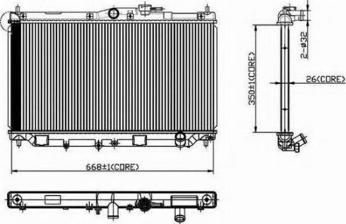 Ordonez 2066050 - Radiatore, Raffreddamento motore autozon.pro