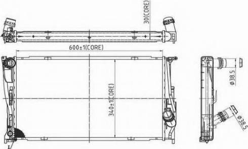 Ordonez 2066003 - Radiatore, Raffreddamento motore autozon.pro