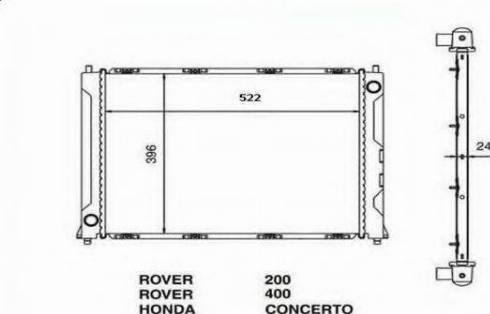 Ordonez 2060216 - Radiatore, Raffreddamento motore autozon.pro