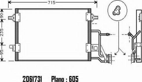 Ordonez 2061731 - Condensatore, Climatizzatore autozon.pro