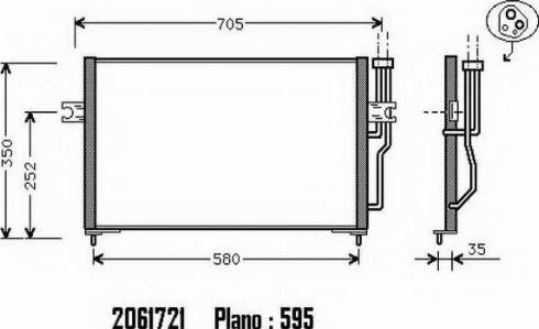 Ordonez 2061721 - Condensatore, Climatizzatore autozon.pro