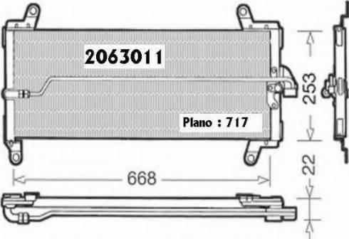 Ordonez 2063011 - Condensatore, Climatizzatore autozon.pro